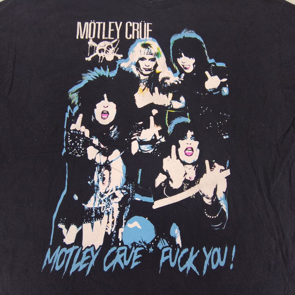 Motley Crue Band Short Sleeve Crew Neck T Shirt Mens Size Extra Large XL Black - Picture 4 of 9
